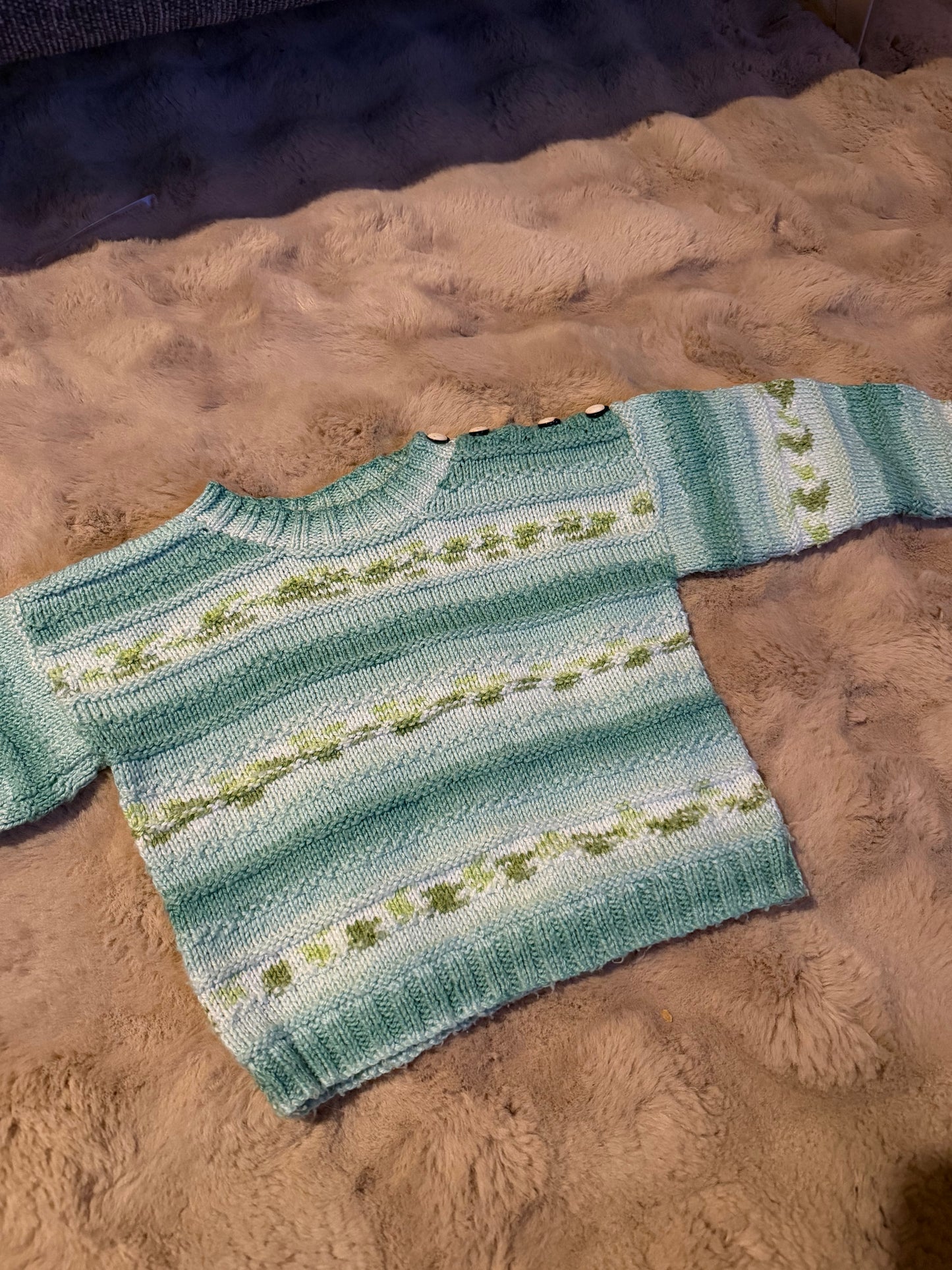 Hand Knitted Jumper 12-18 Months