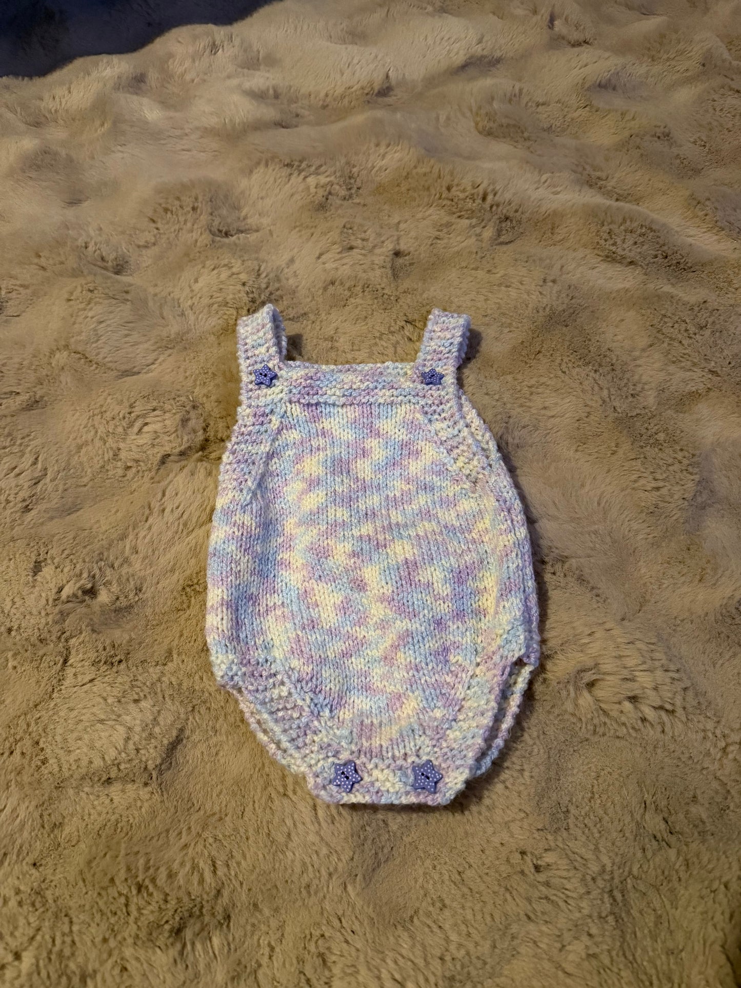 Hand Knitted Romper 0-3 Months