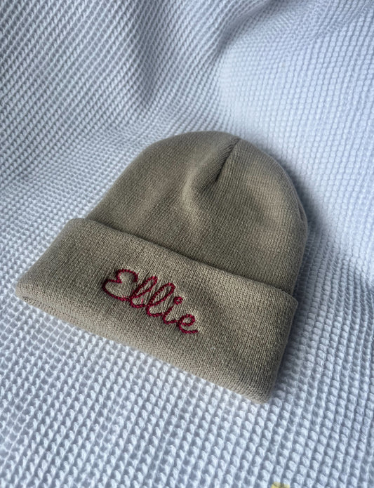 Embroidered Beanie