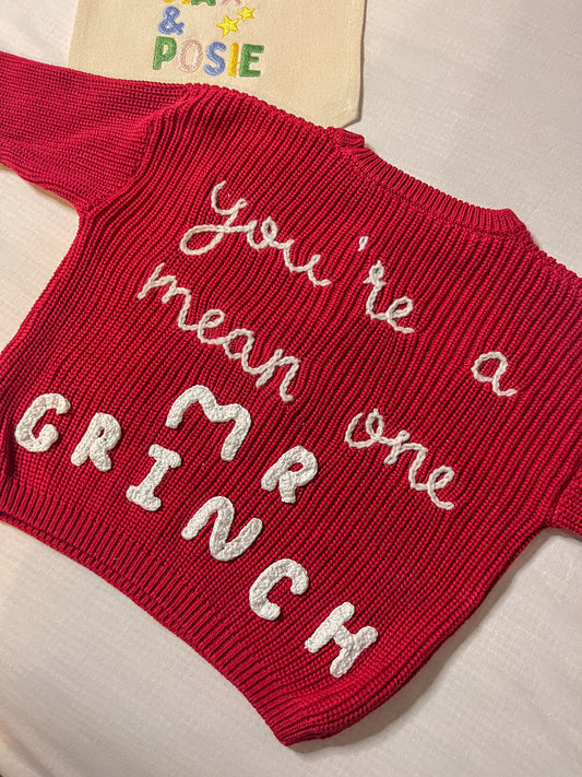 Mr Grinch Knit 2-3 Years
