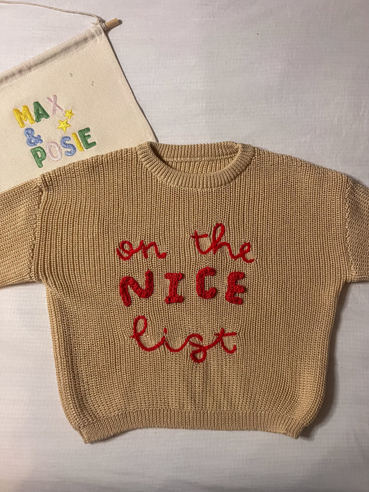 Nice List Knit 2-3 Years
