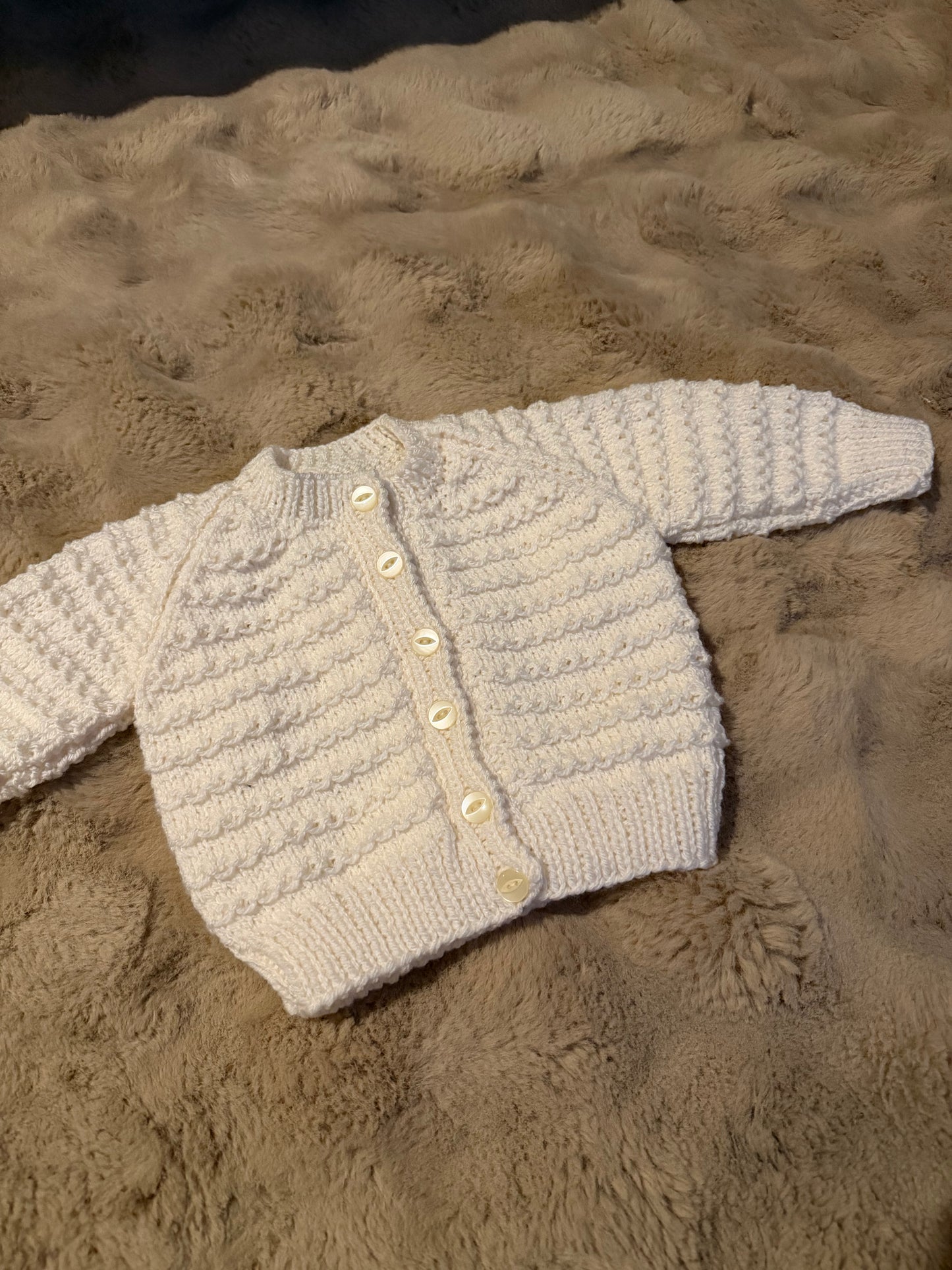 Hand Knitted Cardigan 6-9 Months