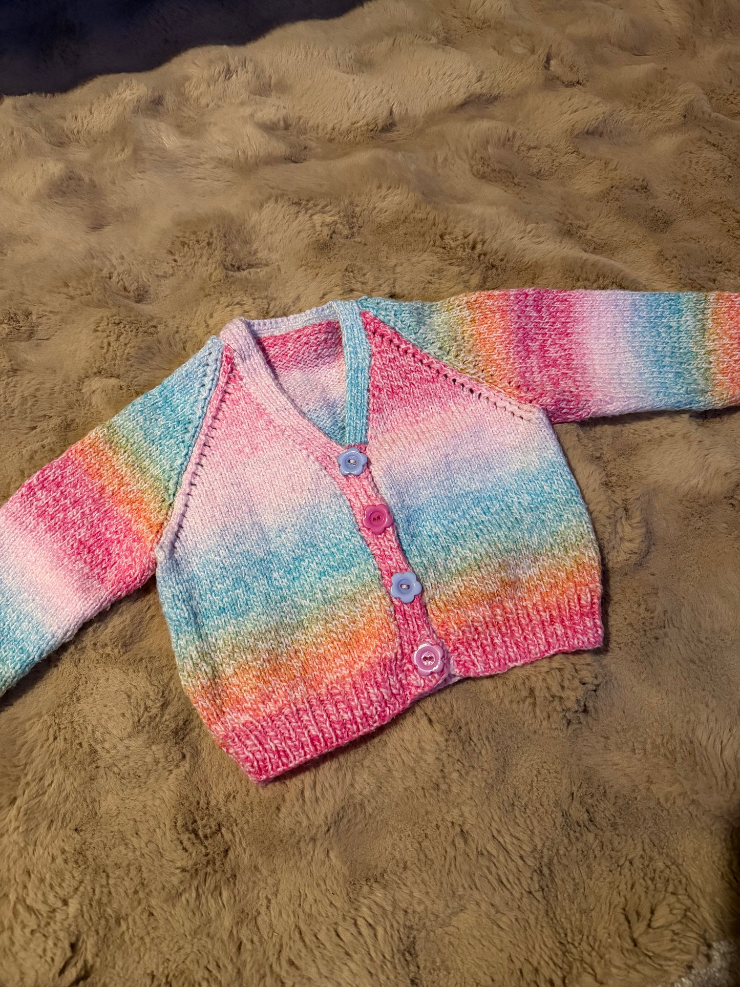 Hand Knitted Cardigan 9-12 Months
