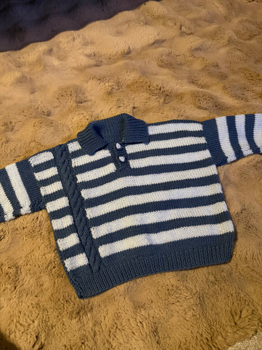 Hand Knitted Jumper 9-12 Months