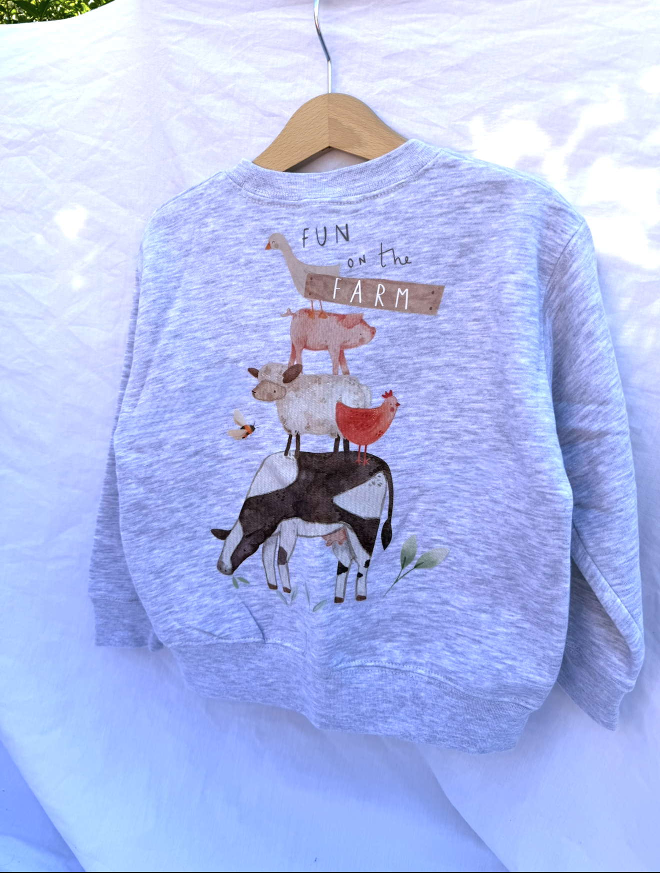 Casual Sweatshirt - Farm Animals