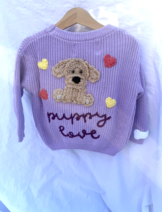 Crochet Knit - Puppy Love (1-2Y)