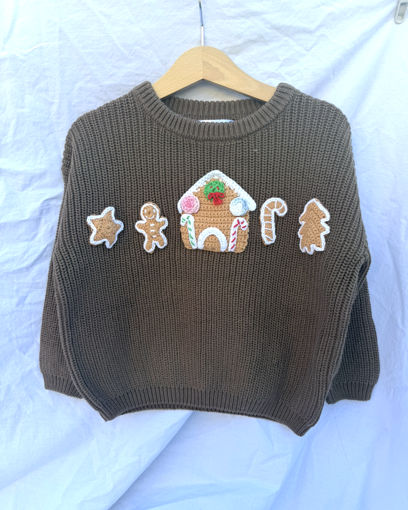 Crochet Knit - Gingerbread House (2-3Y)