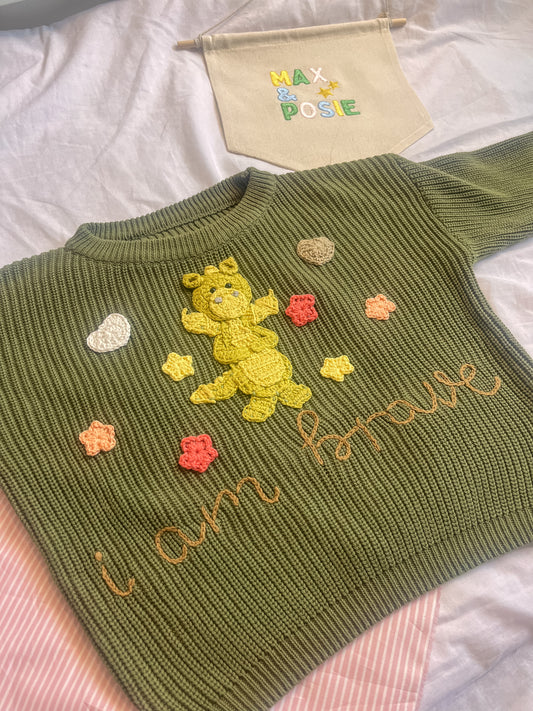 I Am Brave Knit 5-6Y