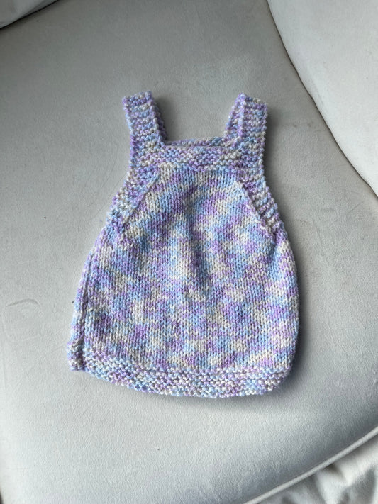 First Size Hand Knitted Pinafore
