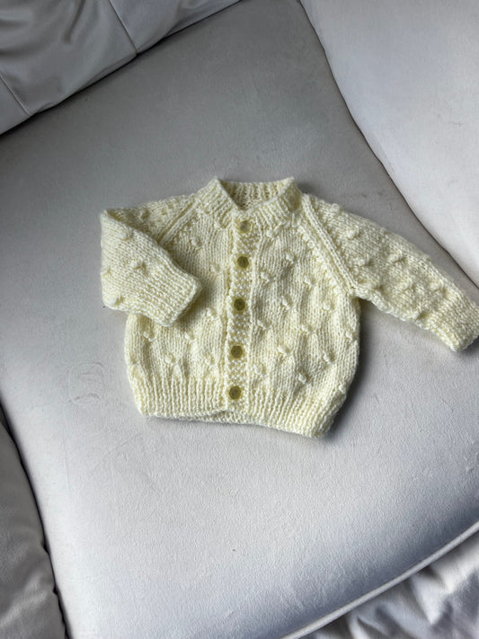 First Size Hand Knitted Cardigan