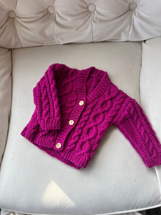 3-6 Months Hand Knitted Cardigan