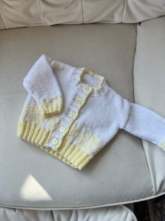 3-6 Months Hand Knitted Cardigan