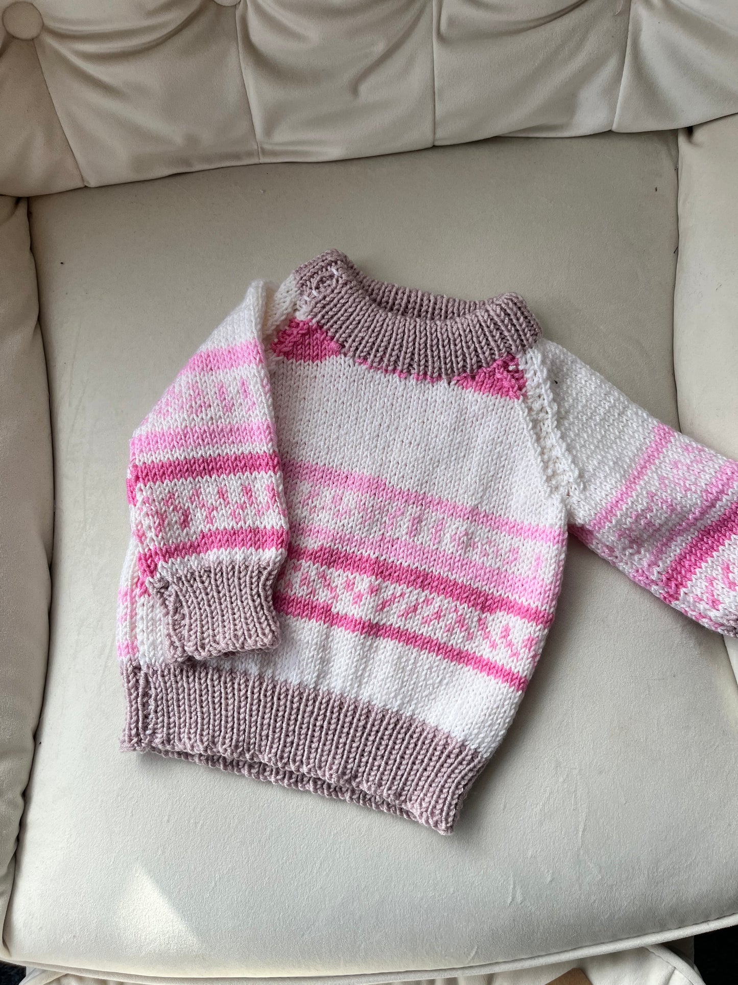 6-9 Months Hand Knitted Jumper