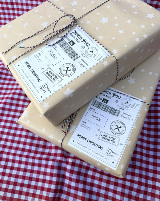 Personalised Christmas Labels X10